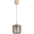 Brilagi - LED-Hängeleuchte an Kabel RETRO GLASS 1xE27/60W/230V Ø 15 cm beige/rauchbeige