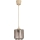 Brilagi - LED-Hängeleuchte an Kabel RETRO GLASS 1xE27/60W/230V Ø 15 cm beige/rauchbeige