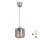 Brilagi - LED-Hängeleuchte an Kabel RETRO GLASS 1xE27/60W/230V Ø 15 cm silber/rauchbeige