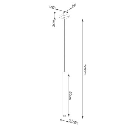 Brilagi - LED-Hängeleuchte an Schnur DRIFA 1xG9/4W/230V Beton