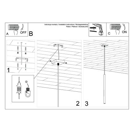 Brilagi -  LED-Hängeleuchte an Schnur DRIFA 1xG9/4W/230V weiß+