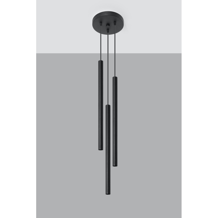Brilagi -  LED-Hängeleuchte an Schnur DRIFA 3xG9/4W/230V schwarz