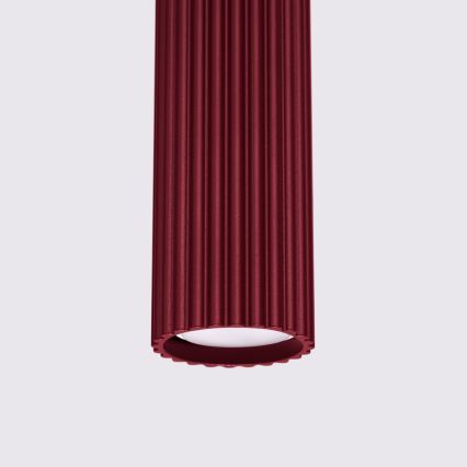 Brilagi - LED-Hängeleuchte an Seil CRESTO 1xGU10/10W/230V burgunderrot