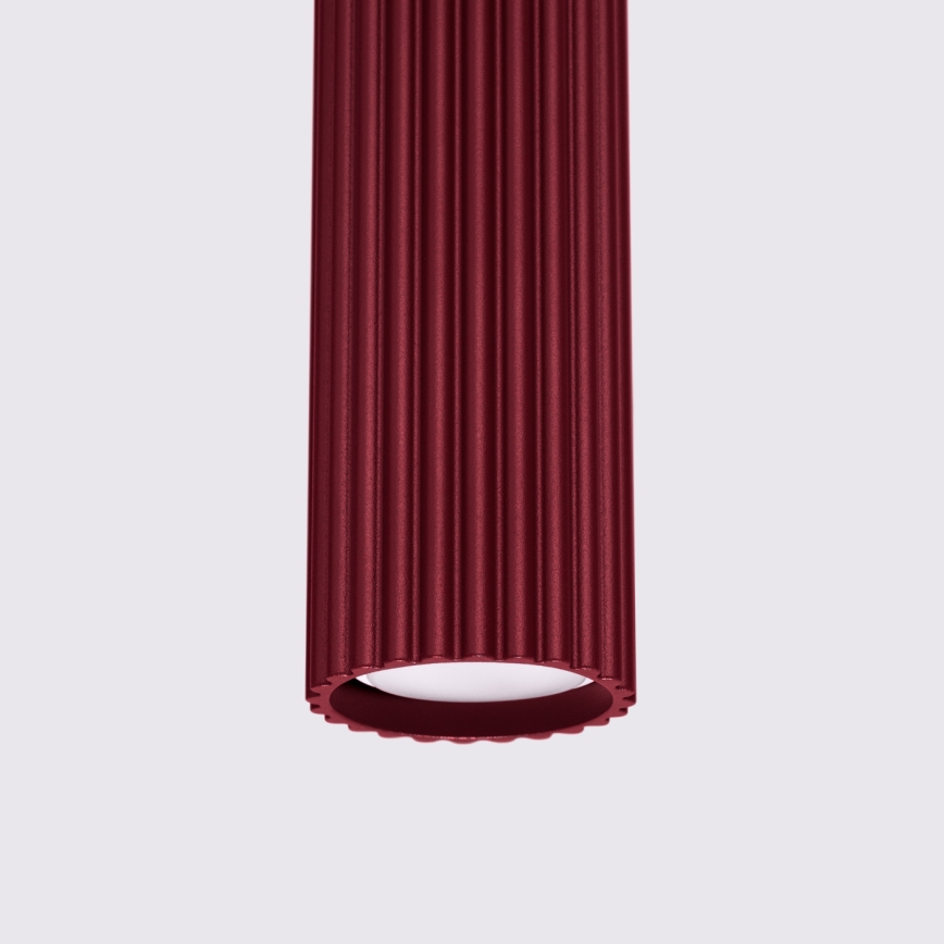 Brilagi - LED-Hängeleuchte an Seil CRESTO 1xGU10/10W/230V burgunderrot