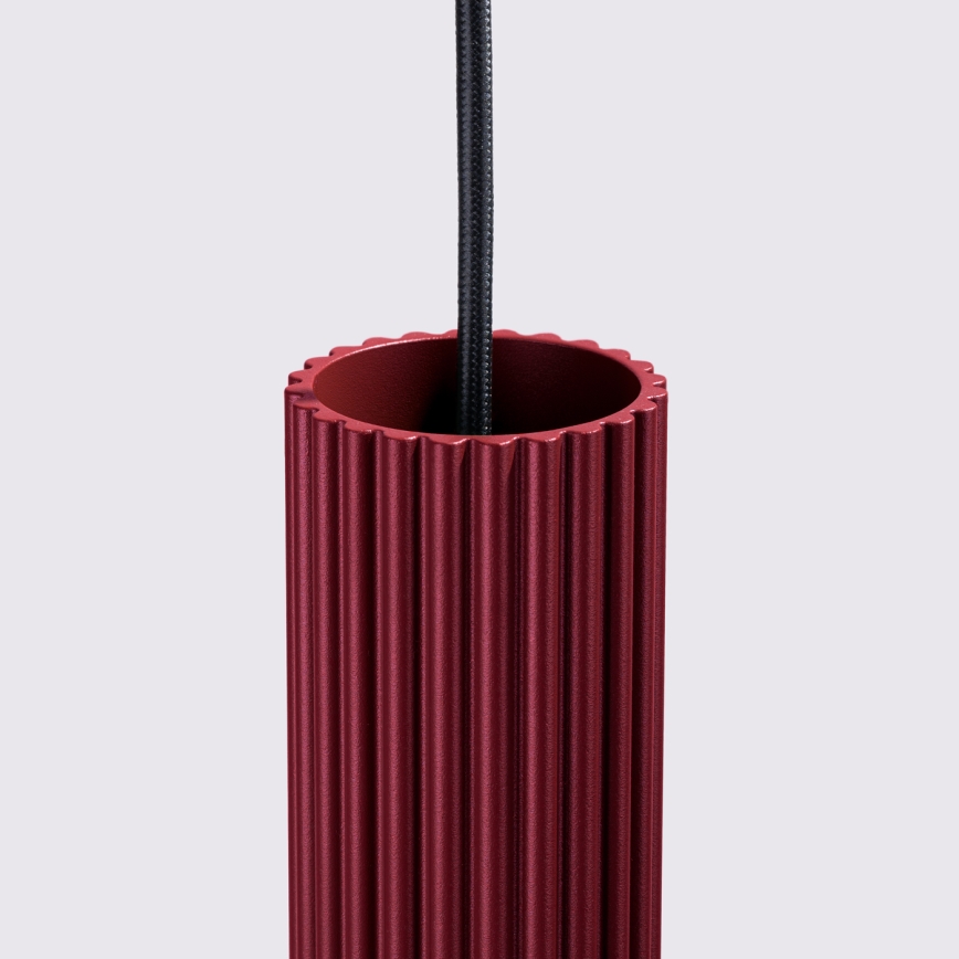 Brilagi - LED-Hängeleuchte an Seil CRESTO 1xGU10/10W/230V burgunderrot