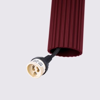 Brilagi - LED-Hängeleuchte an Seil CRESTO 1xGU10/10W/230V burgunderrot