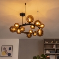 Brilagi - LED-Hängeleuchte an Seil MILLA 15xG9/3W/230V braun/rauchbraun