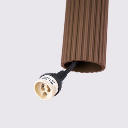 Brilagi - LED-Hängeleuchte CRESTO an Kabel, 1xGU10/10W/230V, braun