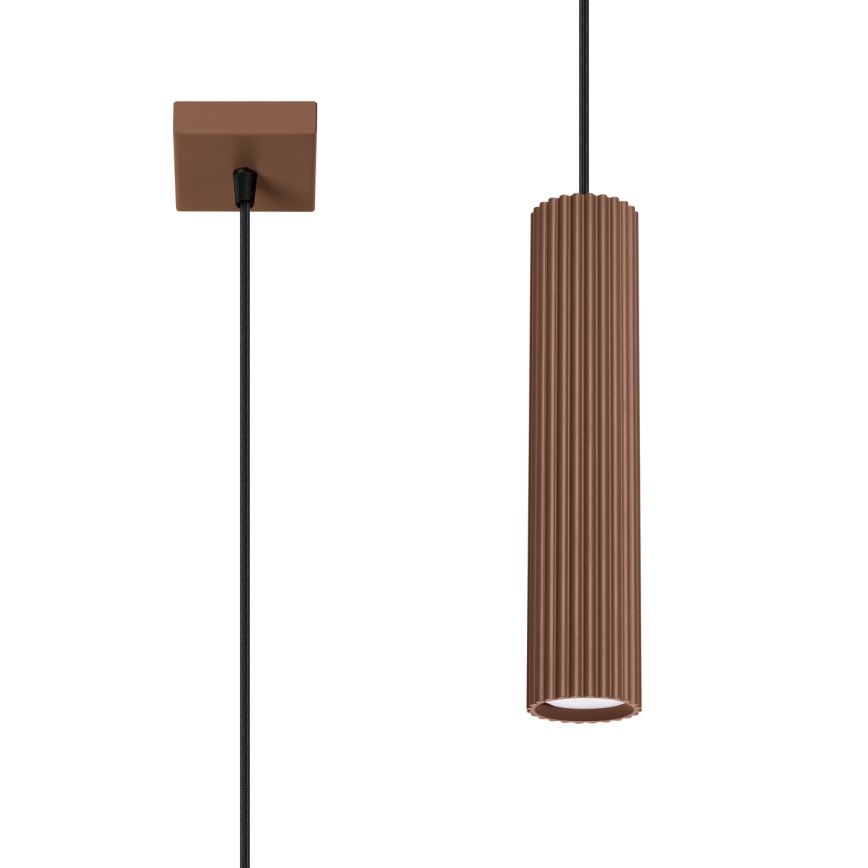 Brilagi - LED-Hängeleuchte CRESTO an Kabel, 1xGU10/10W/230V, braun
