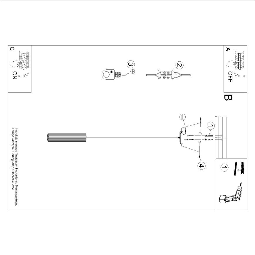 Brilagi - LED-Hängeleuchte CRESTO an Kabel, 1xGU10/10W/230V, braun