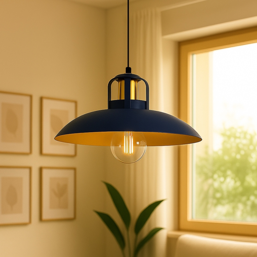 Brilagi - LED Hängeleuchte FLAMENGO 1xE27/60W/230V blau