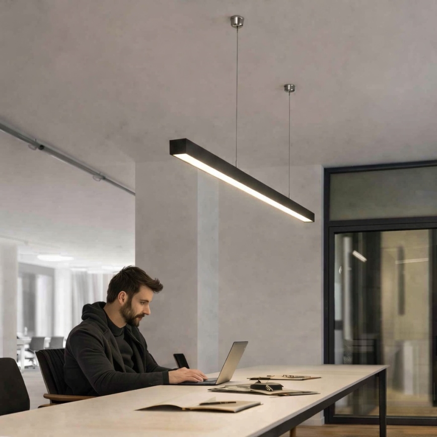 Brilagi - LED-Pendelleuchte FULLDAY LED/30/40/50W/230V 2700/4000/6000K 150 cm schwarz