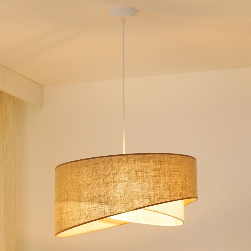 Brilagi - LED-Hängeleuchte LYRA 1xE27/15W/230V beige/cremefarben