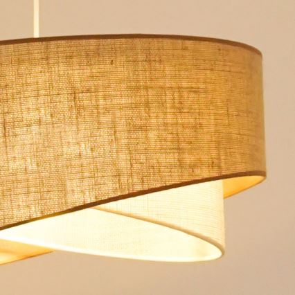 Brilagi - LED-Hängeleuchte LYRA 1xE27/15W/230V beige/cremefarben