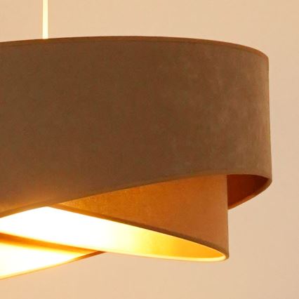 Brilagi - LED-Hängeleuchte LYRA 1xE27/15W/230V braun/golden
