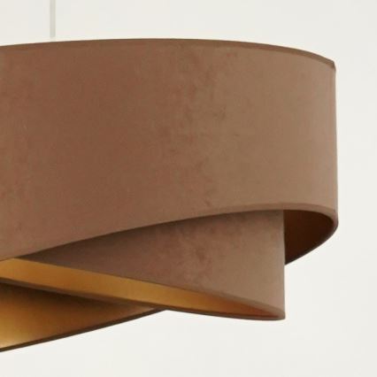 Brilagi - LED-Hängeleuchte LYRA 1xE27/15W/230V braun/golden