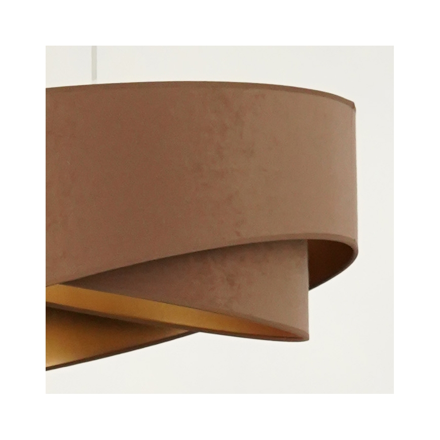 Brilagi - LED-Hängeleuchte LYRA 1xE27/15W/230V braun/golden