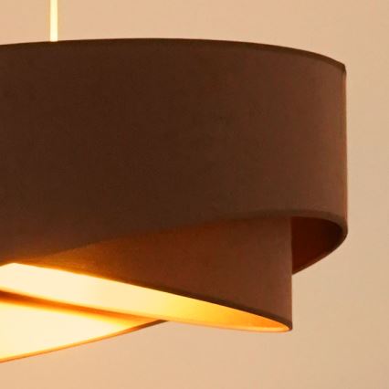 Brilagi - LED-Hängeleuchte LYRA 1xE27/15W/230V braun/golden