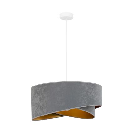 Brilagi - LED-Hängeleuchte LYRA 1xE27/15W/230V grau/golden