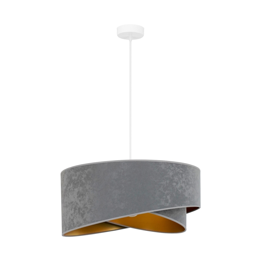 Brilagi - LED-Hängeleuchte LYRA 1xE27/15W/230V grau/golden
