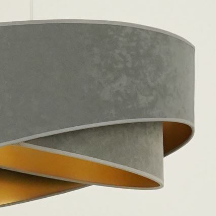 Brilagi - LED-Hängeleuchte LYRA 1xE27/15W/230V grau/golden