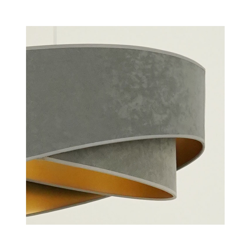 Brilagi - LED-Hängeleuchte LYRA 1xE27/15W/230V grau/golden