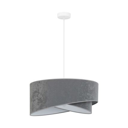 Brilagi - LED-Hängeleuchte LYRA 1xE27/15W/230V grau/weiß
