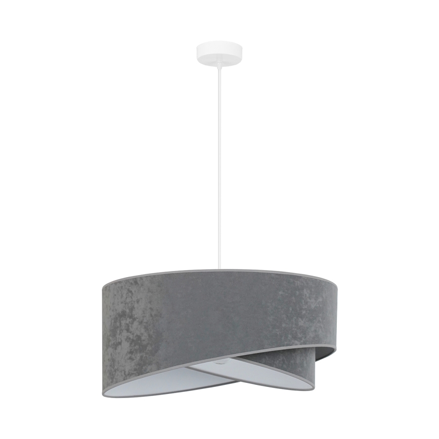 Brilagi - LED-Hängeleuchte LYRA 1xE27/15W/230V grau/weiß