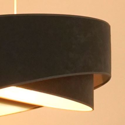 Brilagi - LED-Hängeleuchte LYRA 1xE27/15W/230V grau/weiß