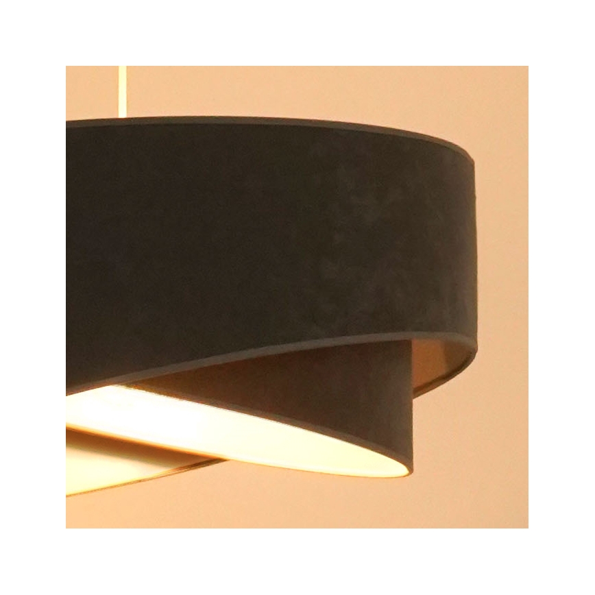 Brilagi - LED-Hängeleuchte LYRA 1xE27/15W/230V grau/weiß