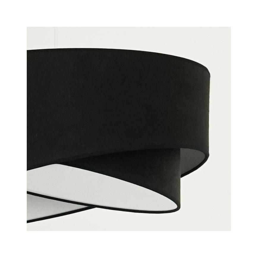 Brilagi - LED-Hängeleuchte LYRA 1xE27/15W/230V schwarz/weiß