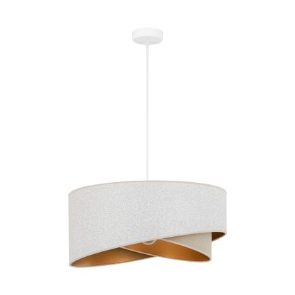 Brilagi - LED-Hängeleuchte LYRA 1xE27/15W/230V weiß/beige/golden
