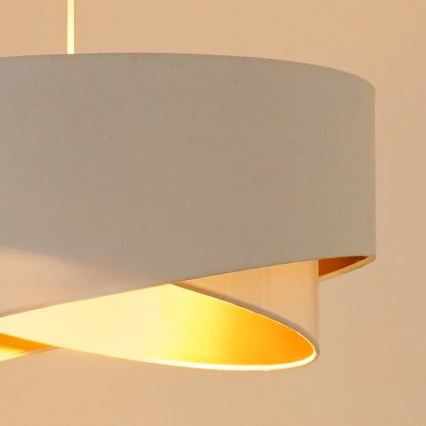 Brilagi - LED-Hängeleuchte LYRA 1xE27/15W/230V weiß/golden