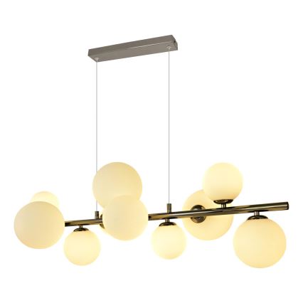 Brilagi - LED-Hängeleuchte MILLA 10xG9/3W/230V glänzendes Chrom/weiß