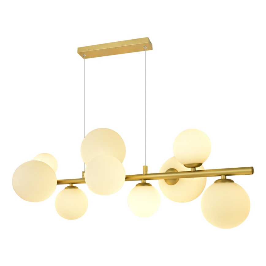 Brilagi - LED-Hängeleuchte MILLA 10xG9/3W/230V golden/weiß