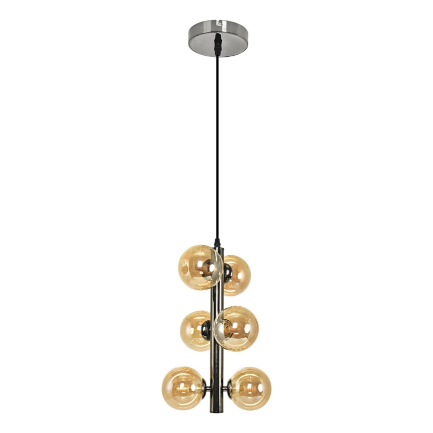Brilagi - LED-Hängeleuchte MILLA 6xG9/3W/230V glänzendes Chrom/golden