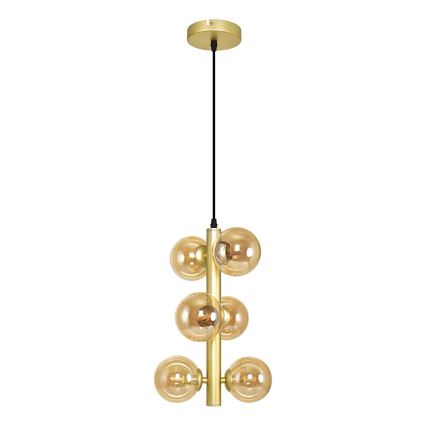 Brilagi - LED-Hängeleuchte MILLA 6xG9/3W/230V golden