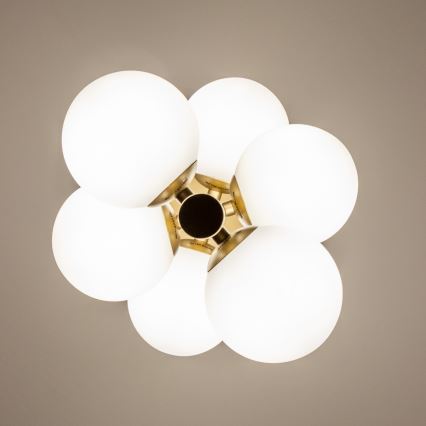 Brilagi - LED-Hängeleuchte MILLA 6xG9/3W/230V golden/weiß