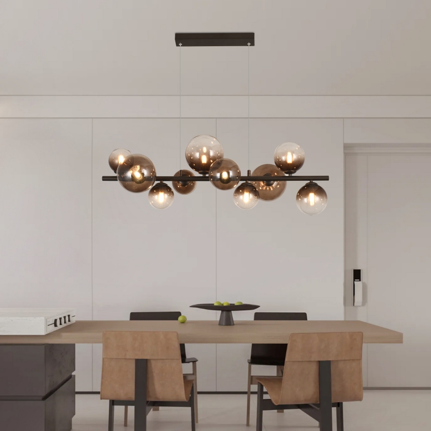 Brilagi - LED-Hängeleuchte MILLA an Kabel 10xG9/3W/230V braun/rauchbraun