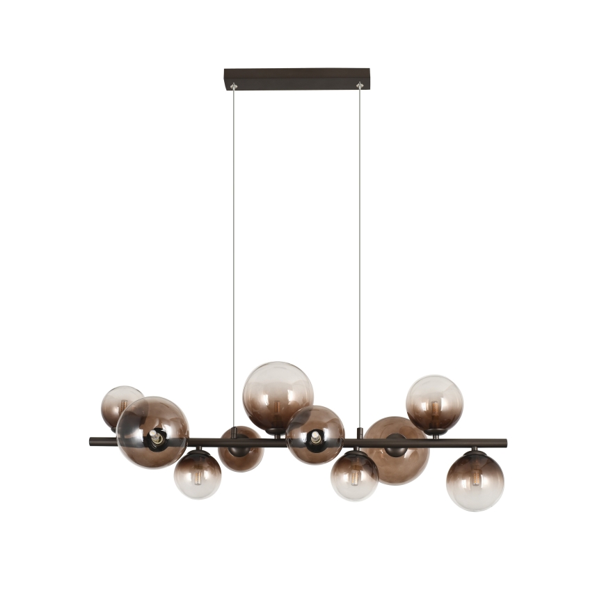 Brilagi - LED-Hängeleuchte MILLA an Kabel 10xG9/3W/230V braun/rauchbraun