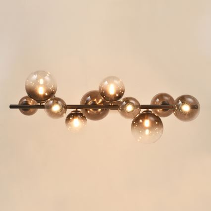 Brilagi - LED-Hängeleuchte MILLA an Kabel 10xG9/3W/230V braun/rauchbraun