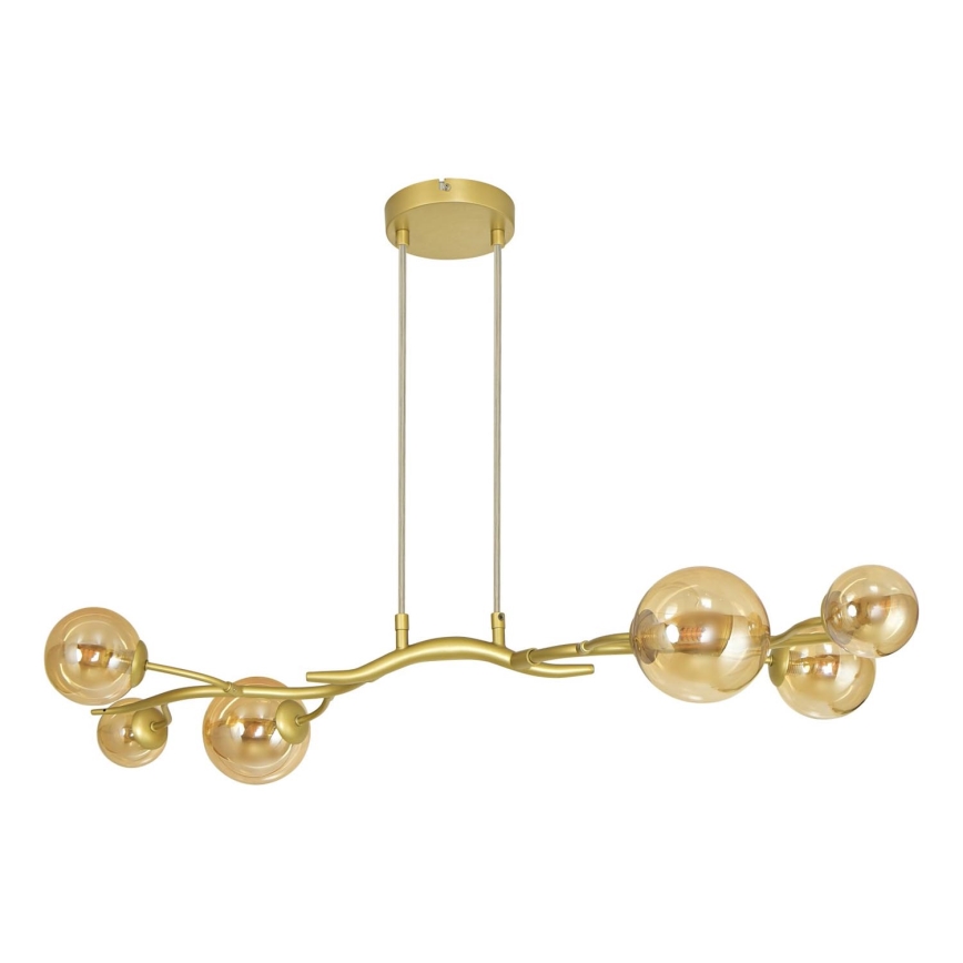 Brilagi - LED-Hängeleuchte MISTEL 6xG9/3W/230V golden