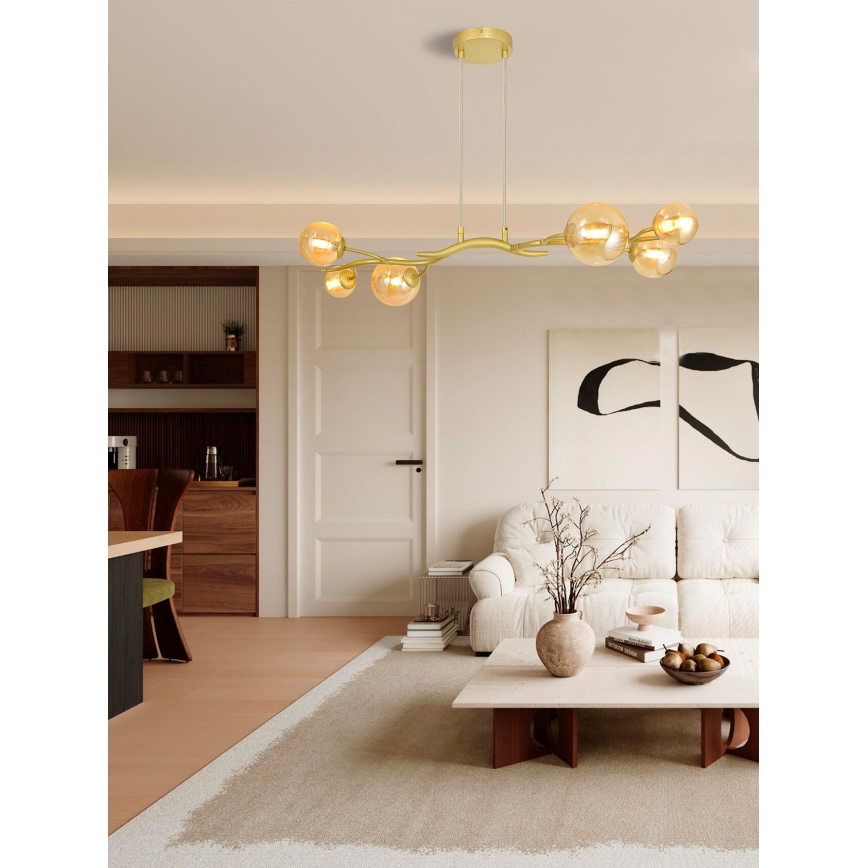 Brilagi - LED-Hängeleuchte MISTEL 6xG9/3W/230V golden