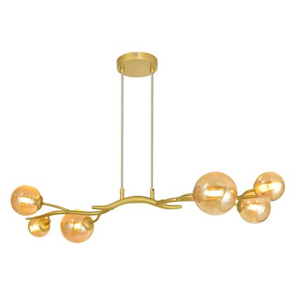 Brilagi - LED-Hängeleuchte MISTEL 6xG9/3W/230V golden