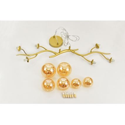Brilagi - LED-Hängeleuchte MISTEL 6xG9/3W/230V golden