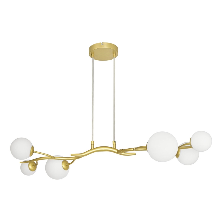 Brilagi - LED-Hängeleuchte MISTEL 6xG9/3W/230V golden/weiß