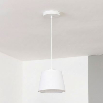 Brilagi - LED-Hängeleuchte mit Kabel CERIA 1xE27/40W/230V Ø 20,5 cm weiß