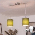 Brilagi - LED-Hängeleuchte mit Kabel NUBILA 2xE27/60W/230V grün