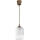 Brilagi - LED-Hängeleuchte mit Kabel RETRO GLASS 1x E27/60W/230V Ø 14 cm braun/weiß