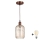 Brilagi - LED-Hängeleuchte mit Kabel RETRO GLASS 1xE27/60W/230V Ø 14 cm kupfer/rauchbraun